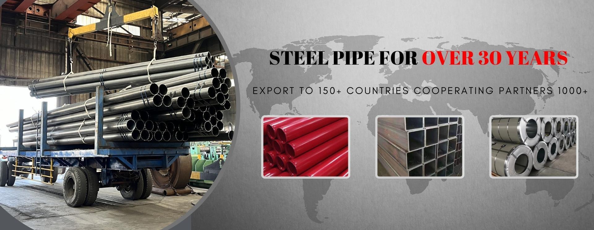 30 years export experiences steel pipe manufacturer